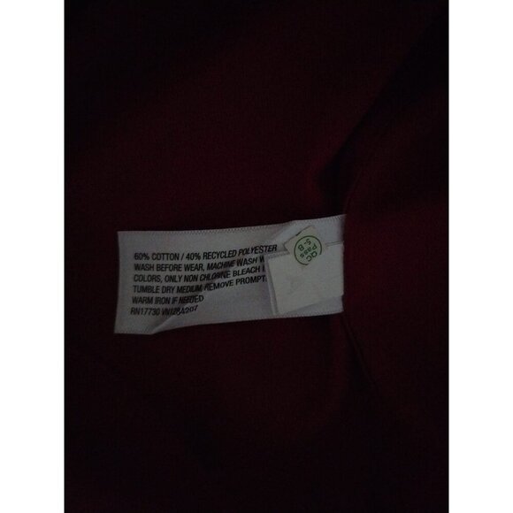 Cat & Jack Boys Long Sleeve Button-Up Shirt XS( 4/5 )Burgundy . NWT - Picture 4 of 7